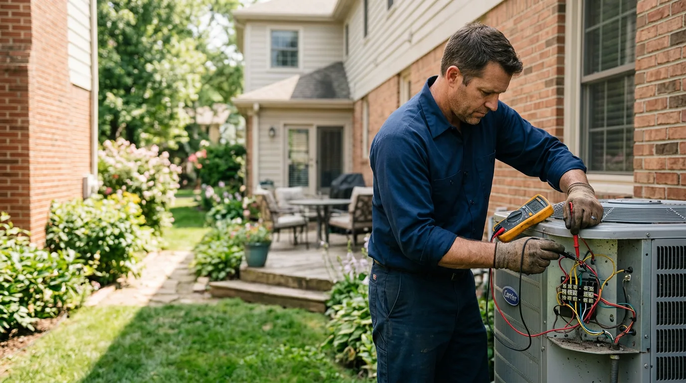 HVAC technician working near Salineno, TX